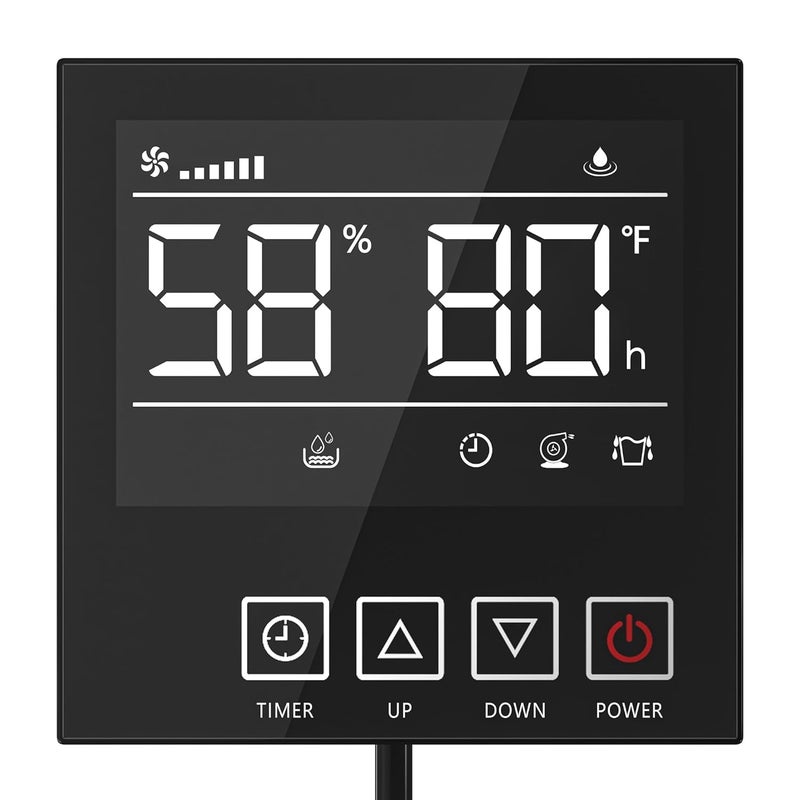 Waykar Remote Control for CPG130A Dehumidifier - Digital Humidity & Temperature Control, Adjustable Humidity Level, 32.8ft Cable, Sensitive Sensor, Easy Installation, Includes Accessories - Image 1
